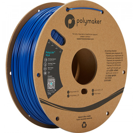 Filament Polymaker PolyLite PLA Blue (albastru)1kg