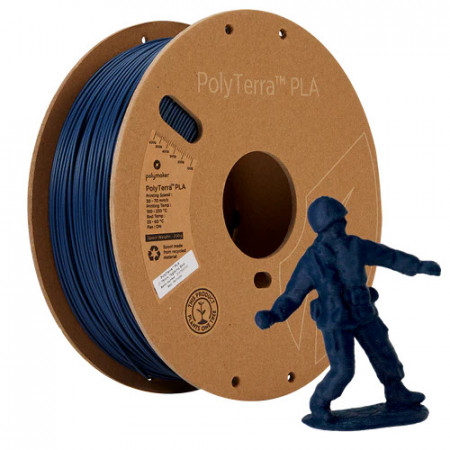Filament Polymaker PolyTerra PLA Army Blue (albastru)1kg