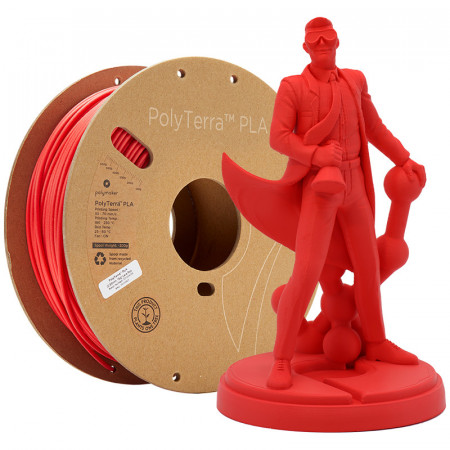 Filament Polymaker PolyTerra PLA Lava Red (rosu)1kg