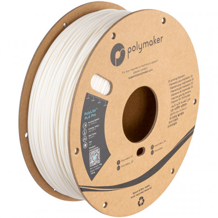 Filament Polymaker PolyLite PLA PRO White (alb)1kg