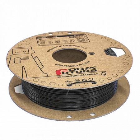 Filament 1.75 mm FormFutura Python Flex - TPU90A - Black (negru) 500g