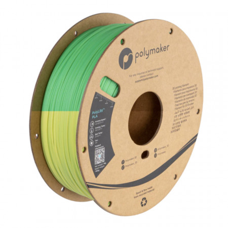 Filament 1.75 mm PolyLite PLA Temperature Color Changing Green - Lime 1kg