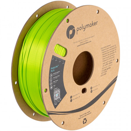 Filament 1.75 mm Polymaker PolyLite PLA Silk Lime (verde)1kg