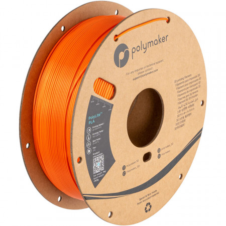 Filament 1.75 mm Polymaker PolyLite PLA Silk Orange (portocaliu)1kg