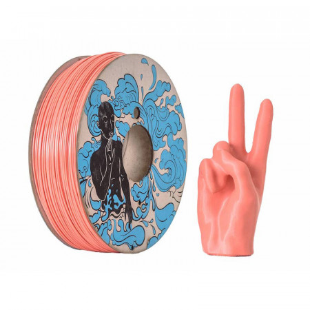 Filament 1.75mm Recycled PETG - Pastel Collection - Coral (portocaliu) 1kg