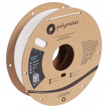 Filament Polymaker PolyFlex TPU-90A White (alb) 750g