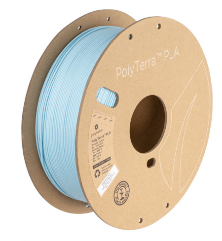 Filament Polymaker PolyTerra PLA Ice (albastru deschis)1kg
