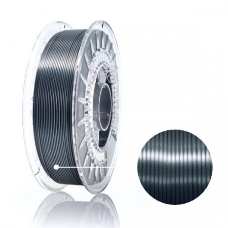 Filament 1.75 mm PLA - Silk Graphite (gri) 800g