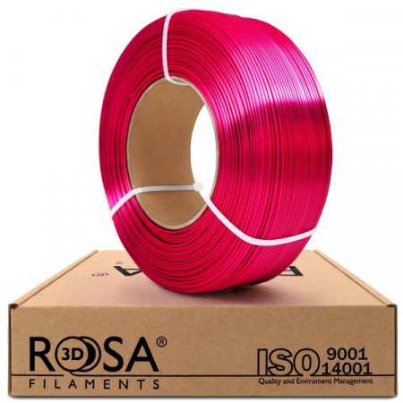 Filament 1.75 mm ReFill PLA Silk Fuchsia (roz-magenta) 1kg