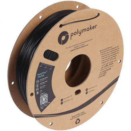 Filament Polymaker PolyFlex TPU-90A Black (negru) 750g