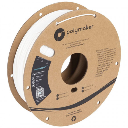 Filament Polymaker PolySupport Breakaway Pearl White (alb) 750g