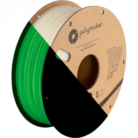 Filament 1.75 mm Polymaker PolyLite PLA Glow in the Dark - Green (verde)1kg