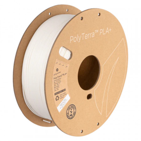 Filament 1.75mm Polymaker PolyTerra PLA+ White (alb) 1kg