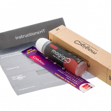Adeziv pentru printarea 3D Magigoo Pro HT 50ml, instructiuni si ambalaj - Filamente3D.ro