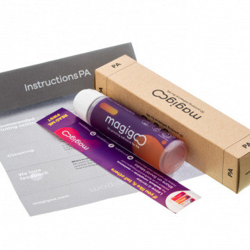 Adeziv pentru printarea 3D Magigoo Pro PA (Poliamida) 50ml, instructiuni si ambalaj - Filamente3D.ro