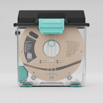 Vedere laterala cutie PolyDryer Box - cutie de depozitare cu rola - Filamente3D.ro