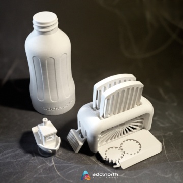 Piese printate din filament add:north X-PLA High Speed White 750g - Filamente3D.ro