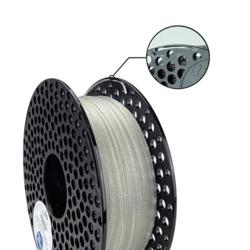 Detaliu rola filament AzureFilm PLA Glitter Nature 1kg - Filamente3D.ro