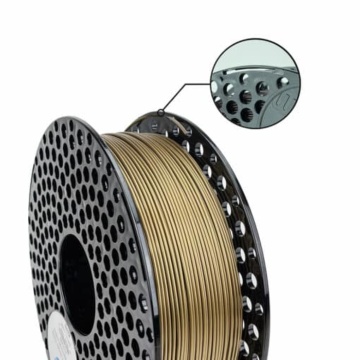 Macro rola filament 1.75 mm AzureFilm PLA Original Gold (auriu) 1kg - Filamente3D.ro