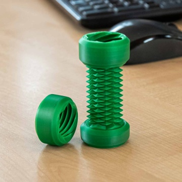 Container printat din filament AzureFilm PLA Pearl Green 1kg - Filamente3D.ro