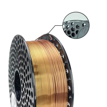 Detaliu rola filament AzureFilm PLA Silk Rainbow Amber 1kg - Filamente3D.ro