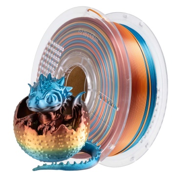 Filament 1.75 mm AzureFilm PLA Silk Rainbow Sunset Splash (multicolor) 1kg