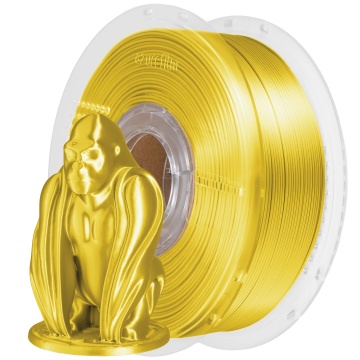Filament 1.75 mm AzureFilm PLA Silk Yellow (galben) 1kg