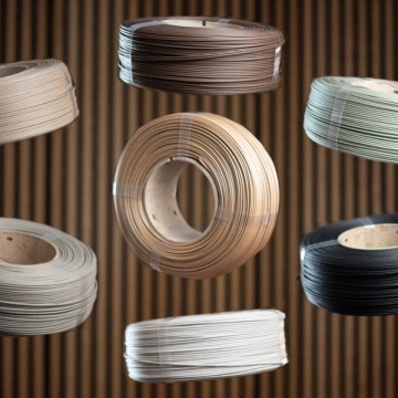 Role plutind filament AzureFilm ReFill LumberLay Bamboo si alte culori - Filamente3D.ro