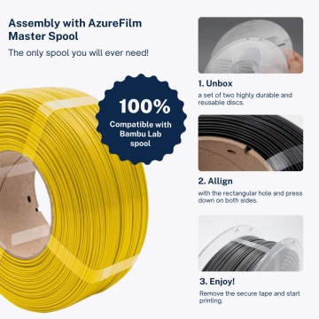 Avantaje filament AzureFilm PETG Hyper Speed Lila 1kg - Filamente3D.ro