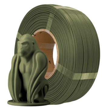 Filament 1.75 mm AzureFilm ReFill PLA Army Green (verde) 1kg