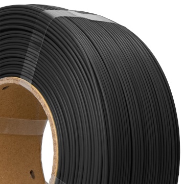 Detaliu rola de filament 1.75 mm AzureFilm ReFill PLA Matte HS Black (negru) 1kg - Filamente3D.ro