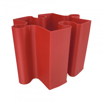 Piesa puzzle printata din filament Fiberlogy ASA Red 750g - Filamente3D.ro