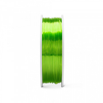 Lateral rola de filament Fiberlogy Easy PET-G Light Green Transparent 850g - Filamente3D.ro