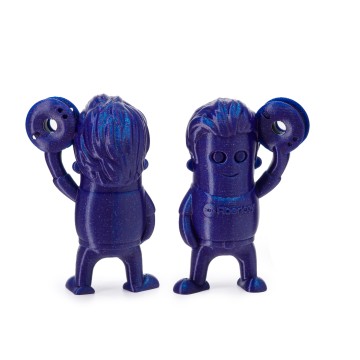 Statuete omuleti cu rola in mana printati din filament Fiberlogy Easy PLA Midnight Sky 850g - Filamente3D.ro