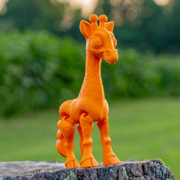Girafa printata din filament 1.75 mm Polymaker Panchroma CoPE Orange 1kg - Wow! Nu pot sa cred ca nu e PLA - Filamente3D.ro