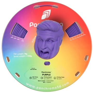 Rola si cap statueta om printata din filament 1.75 mm Polymaker Panchroma CoPE Purple 1kg - Filamente3D.ro
