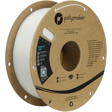 Rola vertical filament 1.75 mm Polymaker PolyLite ABS Natural 1 kg - Filamente3D.ro