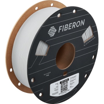 Rola de filament Polymaker Fiberon PET-GF15 Light Grey 1kg - Filamente3D.ro