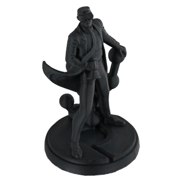 Statueta Polyman printata din filament 1.75 mm Polymaker Fiberon PPS-CF10 Black (negru) 500g - Filamente3D.ro