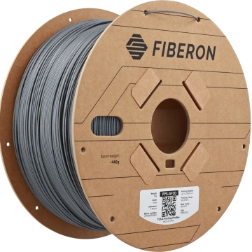 Rola amplasata vertical filament Polymaker Fiberon PPS-GF20 Grey 3kg - Filamente3D.ro