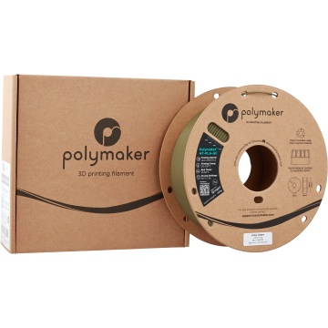 Rola si ambalaj filament Polymaker HT-PLA-GF Army Green 1kg - Filamente3D.ro