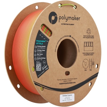 Rola verticala filament Polymaker HT-PLA Gradient Tropical 1kg - Filamente3D.ro