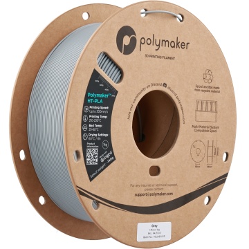 Rola vertical filament Polymaker HT-PLA Grey 1kg - Filamente3D.ro