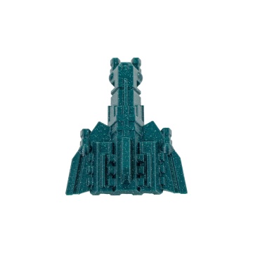 Nava printata 3D Panchroma Galaxy PLA Dark Green cu particule de aluminiu pentru efect lucios și printuri decorative - Filamente3D.ro