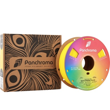 Ambalaj si rola de filament 1.75 mm Polymaker Panchroma PLA Matte Sunshine Yellow 1kg