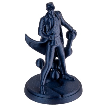 Polyman Panchroma Metallic Blue cu efect metalic albastru si sclipici - ideal pentru finisaje decorative - Filamente3D.ro