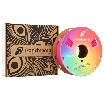 Rola si cutie de filament Polymaker Panchroma PLA Neon Magenta 1kg - Filamente3D.ro