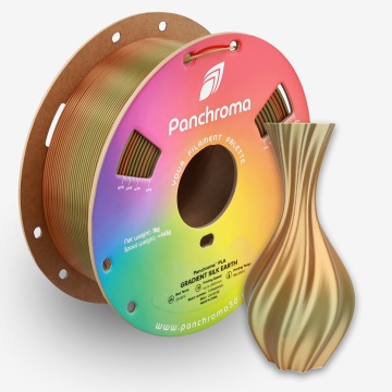 Rola si vaza printata din filament Polymaker Panchroma PLA Silk Gradient Earth 1kg - Filamente3D.ro