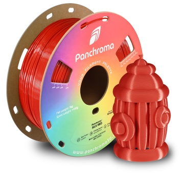 Rola si briosa printata din filament Polymaker Panchroma PLA Silk Red - Filamente3D.ro