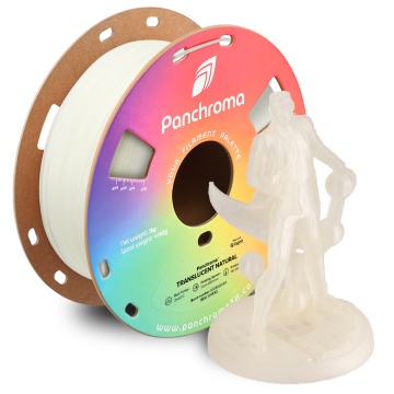 Rola si statueta Polyman printata din filament Polymaker Panchroma PLA Translucent Natural 1kg - Filamente3D.ro